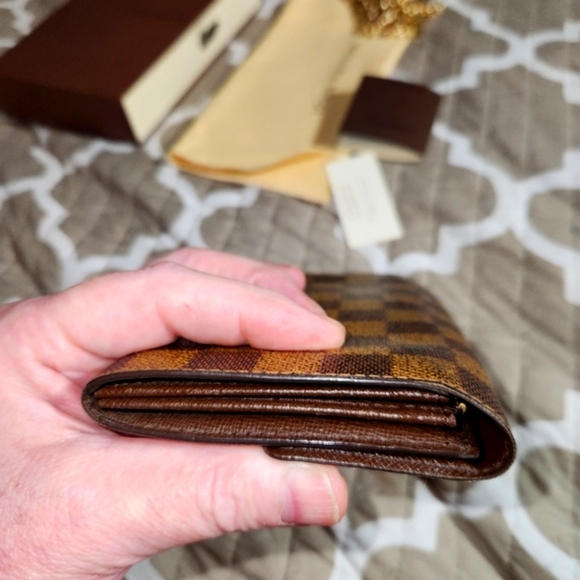 Louis Vuitton Damier Portefeuille Sarah Long Wallet DATE STAMPED CA0093 - Picture 6 of 15